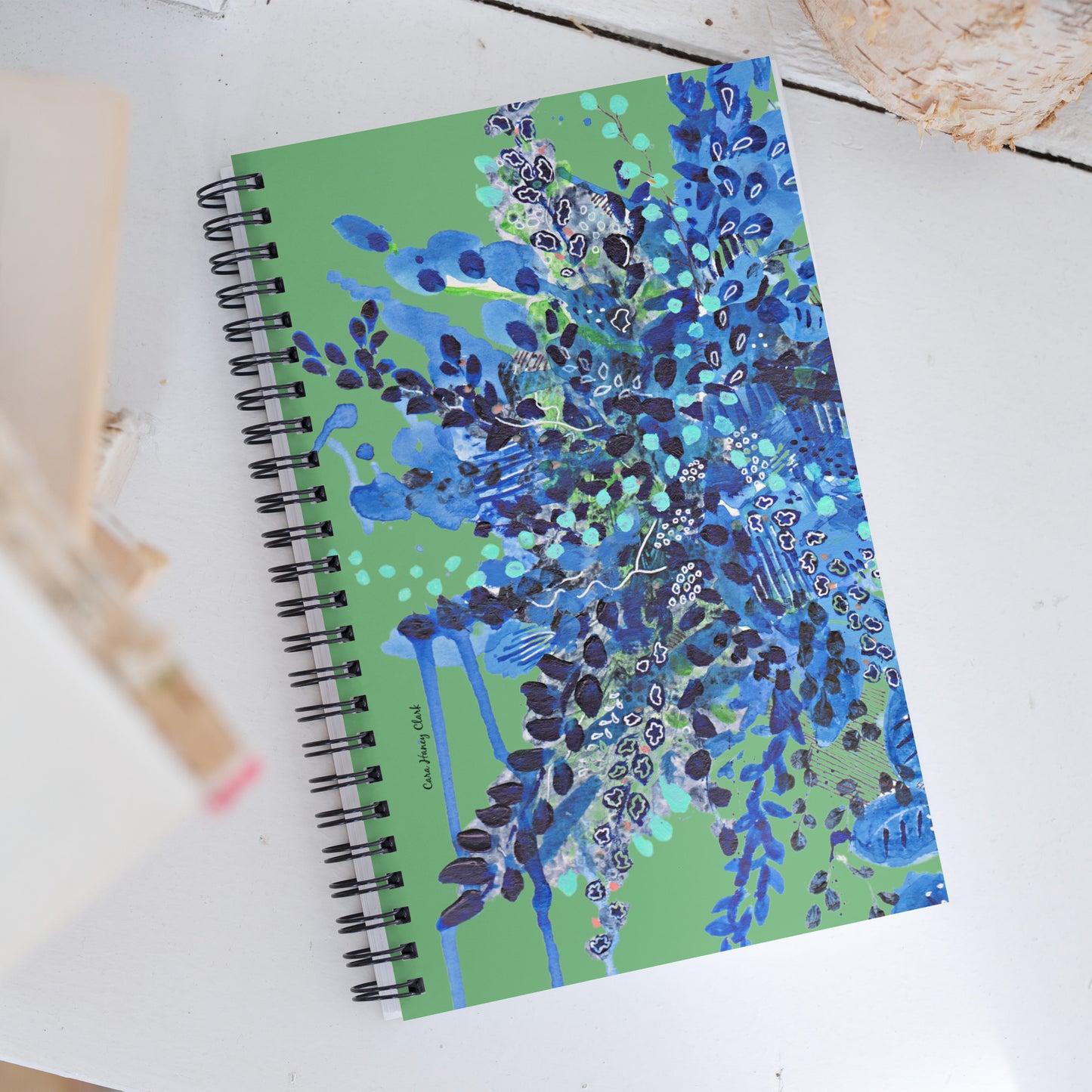 Blue Bouquet Spiral Notebook