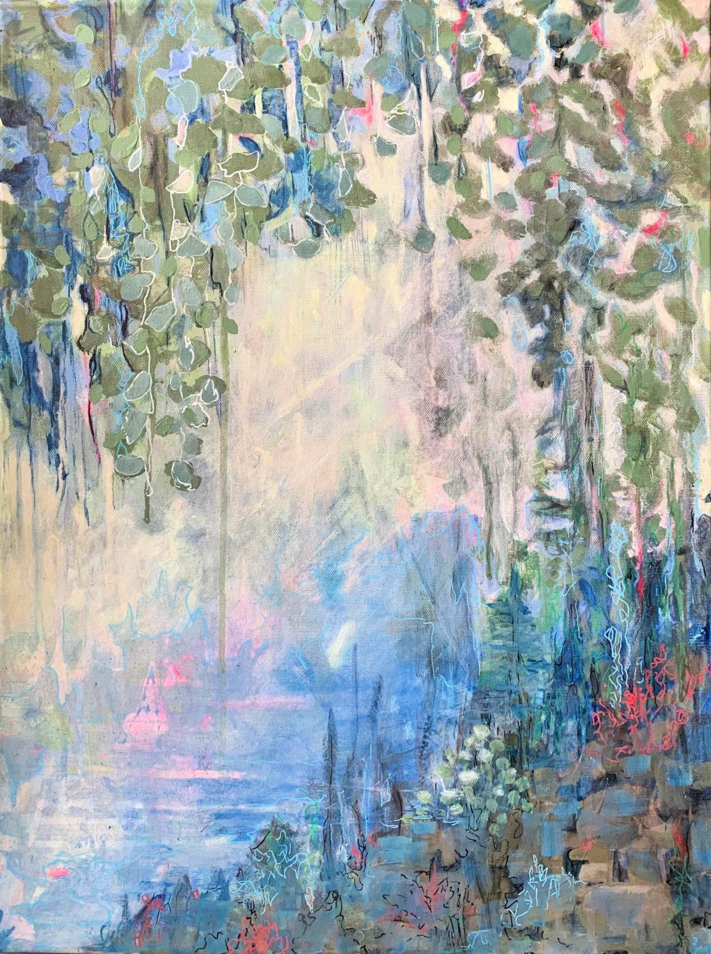 Just By The River Print